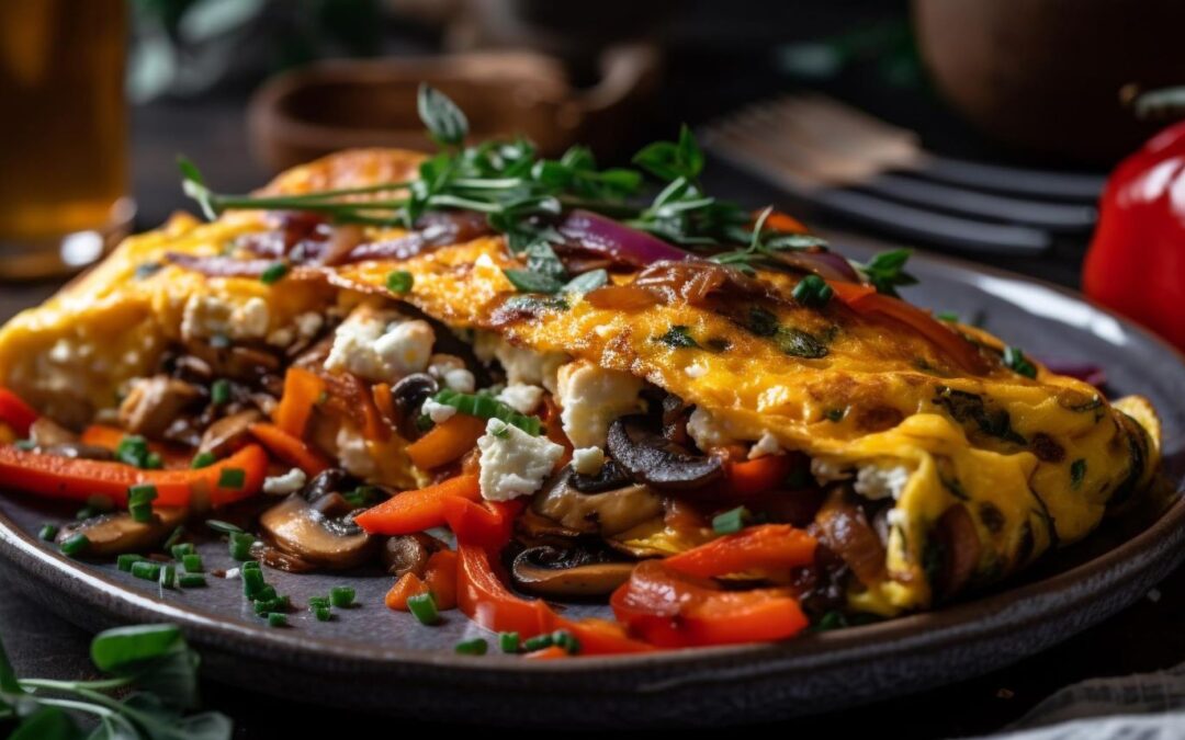 Mushroom, Red Onion & Feta Frittata – A Nourishing Gut-Friendly Meal