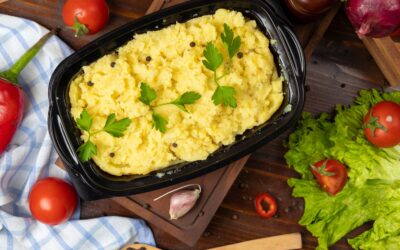 Shepherd’s Pie with Sweet Potato & White Bean Mash + Greens 