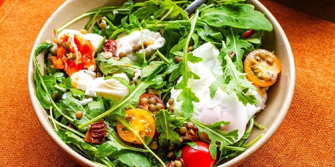 Warm Lentil and Poached Egg Salad – A Perfect Any-Time Meal 