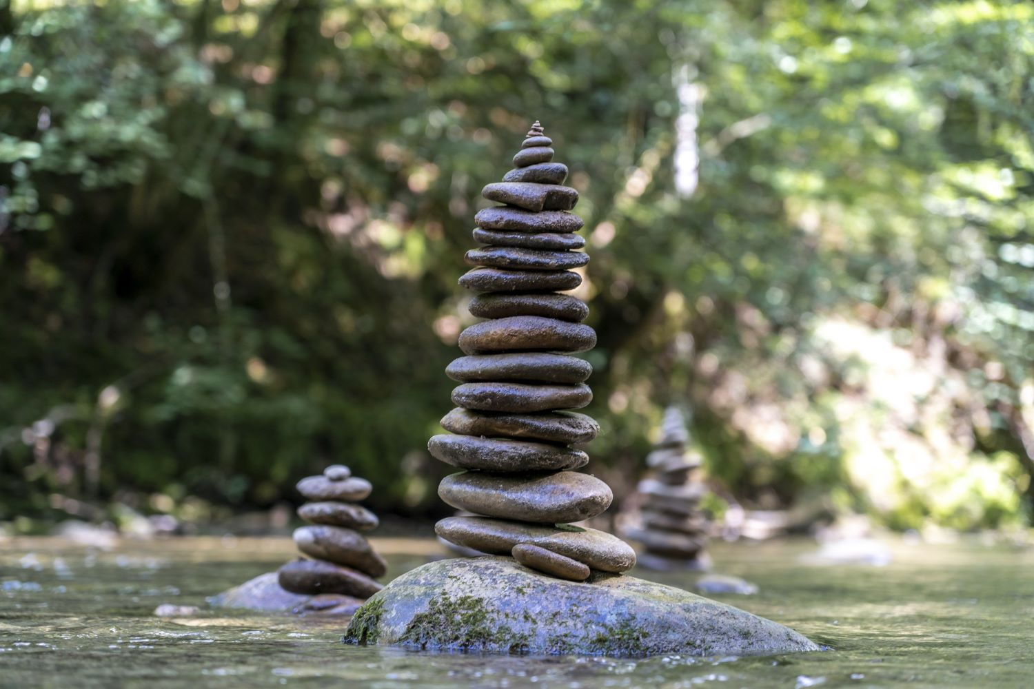 Bone Health A strong symbolic image of stacked stones for Bone health