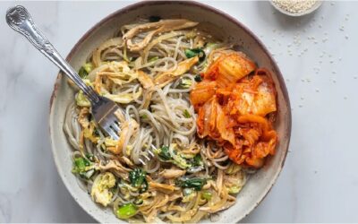 Korean-Style Mushroom and Cabbage Stir Fry