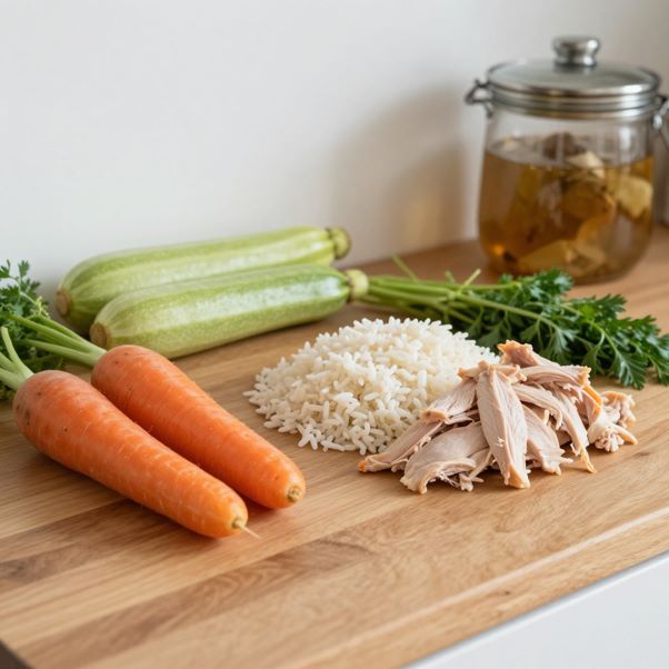 Low effort chicken rice soup Low Effort Chicken Rice Soup