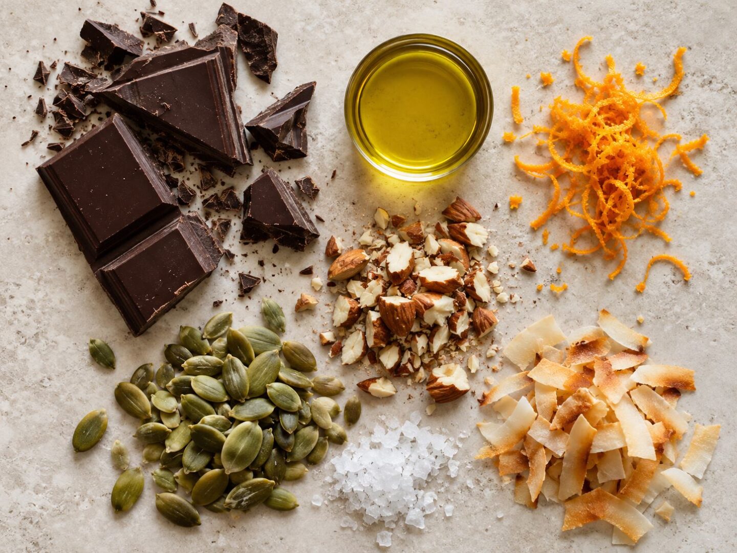 Dark Chocolate Bark with Olive Oil Dark Chocolate Bark with Olive Oil
